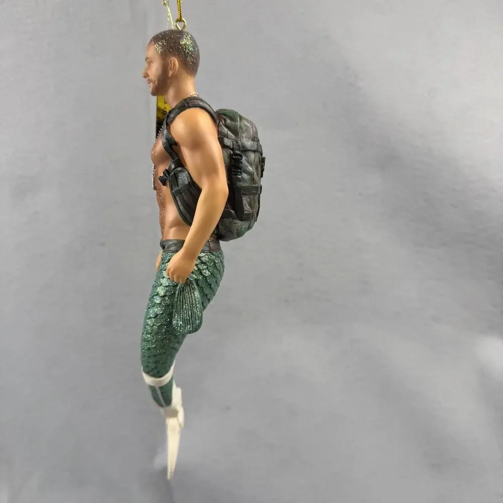 December Diamonds Hero Merman Ornament Military 2017 Numbered Ltd Ed 1351 NIB